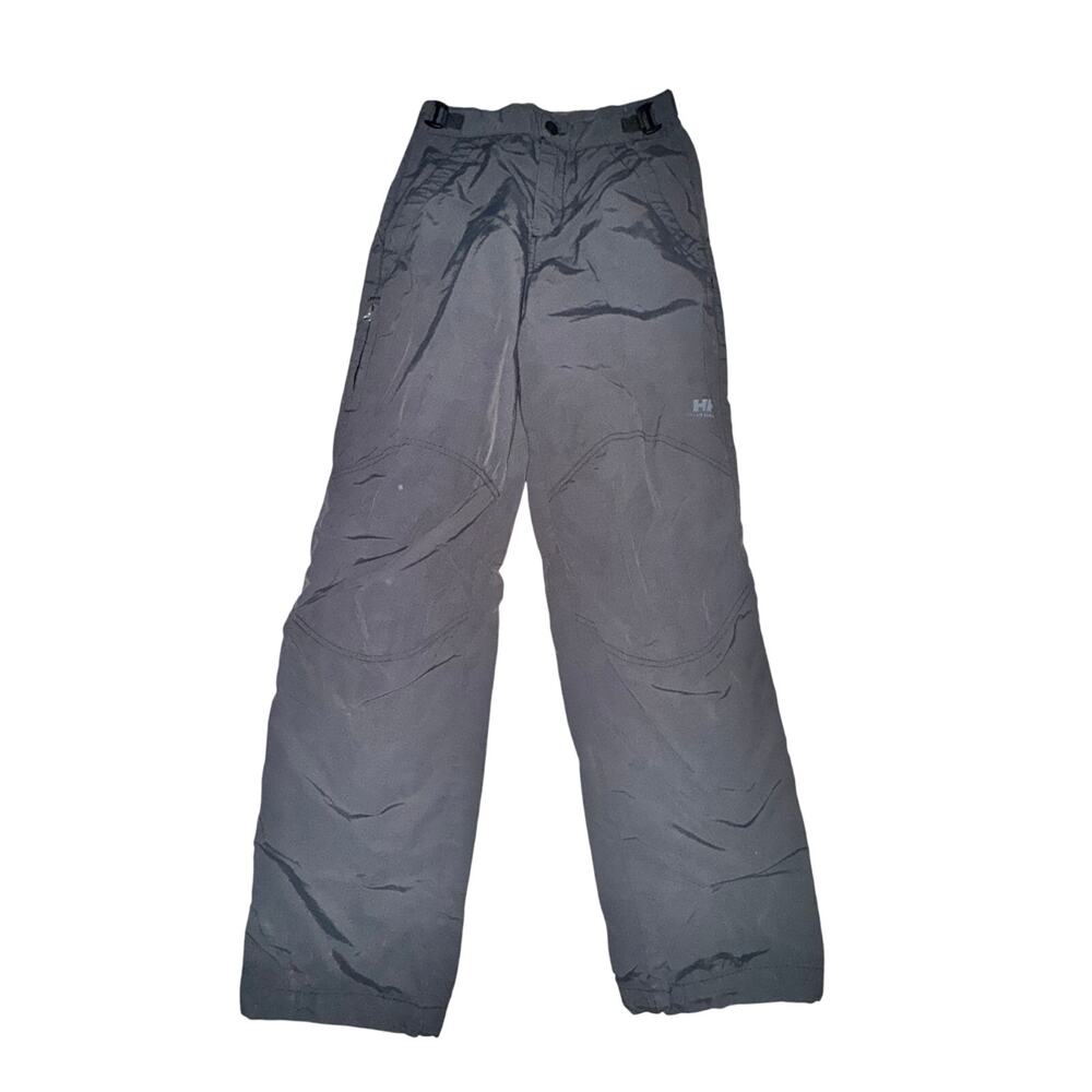 Vtg Helly Hansen Winter Pants Women's Size S Gray Zip Pockets Cinch Ankle